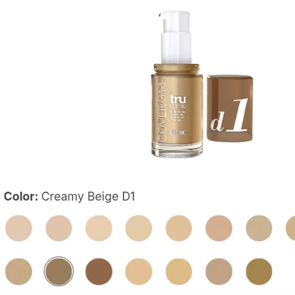 COVERGIRL TruBlend Liquid Foundation - Creamy Beige d 1